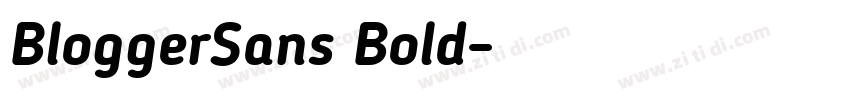 BloggerSans Bold字体转换